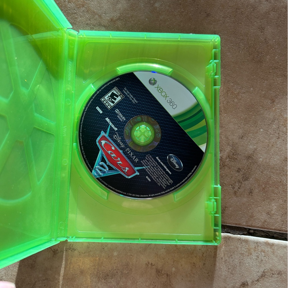 Cars Video Game for Xbox 360 - Green Case